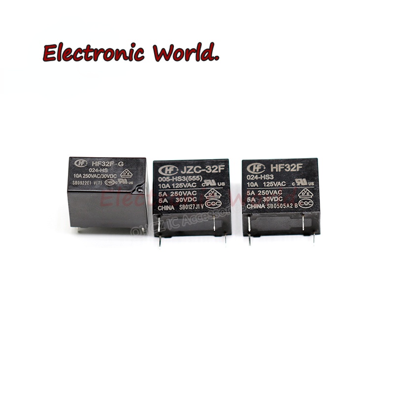 Rơ Le JZC HF 32F-G-005 012 024-HS3 HS 4 Foot 5A 10A Mới Và Chính Hãng