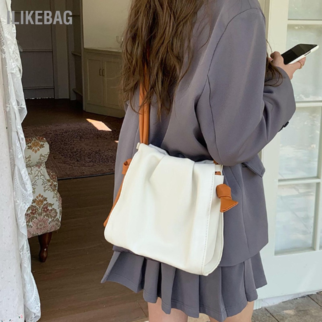 Ilikebag Túi Bucket Nữ Dung Tích Lớn Thời Trang Mềm Mại Đeo Vai PU Cho Mua Sắm Sử Dụng Hàng Ngày