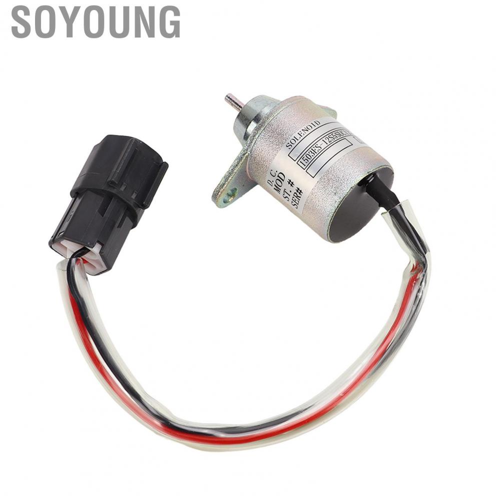 Soyoung Shut Down Solenoid  119233‑77931 Durable High Performance Sturdy DC12V for Engine