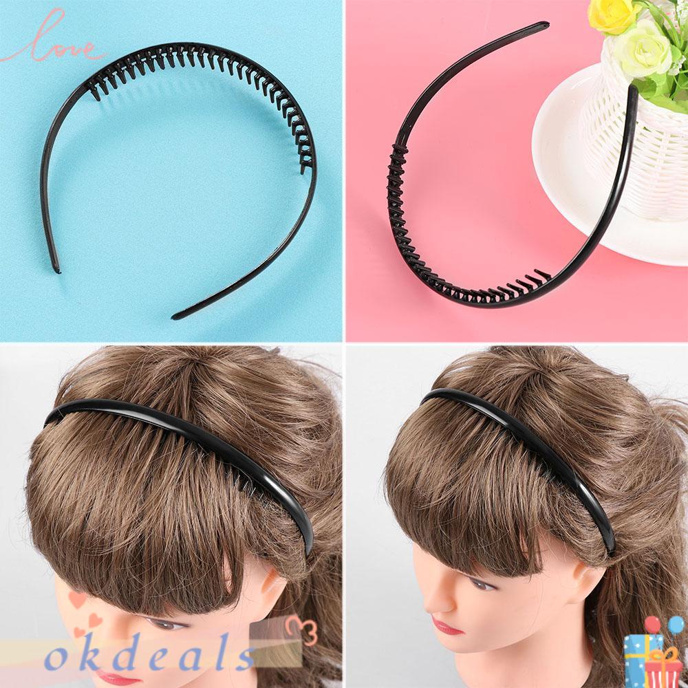 OKDEALS Set 1 / 2 Kẹp Tóc Nhựa Màu Đen Cá Tính Cho Nam