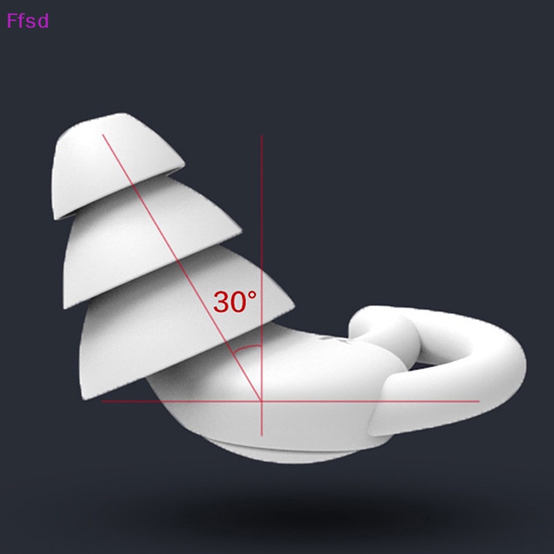 {Ffsd} Nút Bịt Tai Bằng Silicon Mềm Chống Ồn Có Thể Tái Sử Dụng Giảm Tiếng Ồn