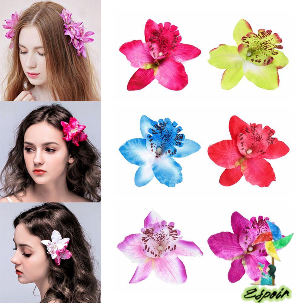 ESPO 2 Kẹp Tóc Cô Dâu Đính Đá Phong Cách Bohemia