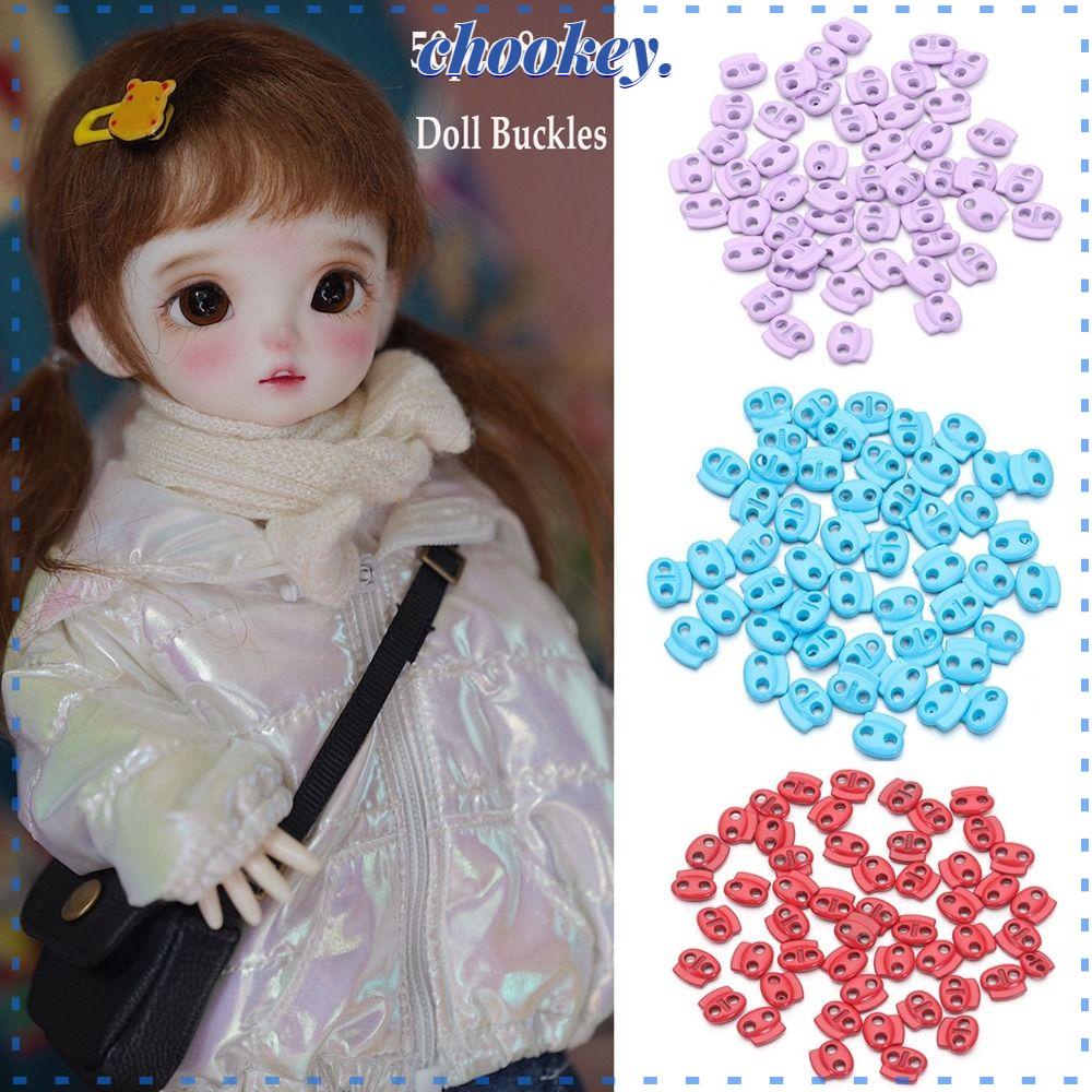 CHOOKEY Bộ 50 Nút Cài Mini Bằng Kim Loại Dùng Làm Đồ Thủ Công DIY