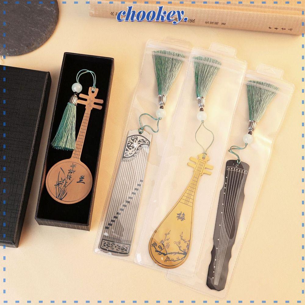 CHOOKEY Thẻ Đánh Dấu Trang Sách Phong Cách Trung Hoa Cổ Điển