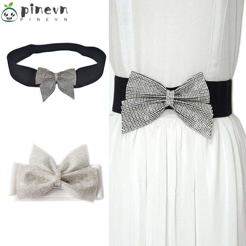 PINEVN Thắt Lưng Bản Rộng Co Giãn Phong Cách Cổ Điển Cho Nữ