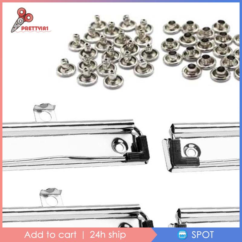 Set 10 Kẹp Sắt Kẹp Tài Liệu Với Chân Cao Su Tiện Dụng