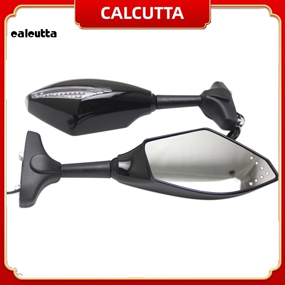 Set 2 Gương Chiếu Hậu Tích Hợp Đèn Xi Nhan Gắn Tay Lái Xe Mô Tô