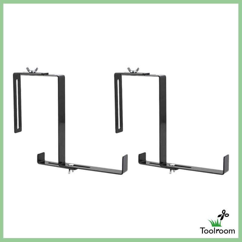 Set 2 Giá Đỡ Chậu Cây Bằng Thép Carbon Có Móc Treo Tiện Dụng