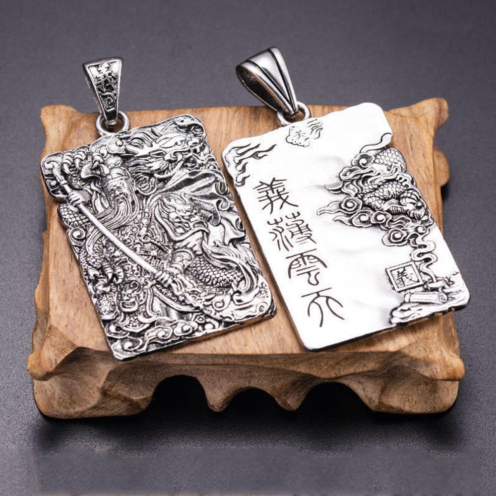 Vòng cổ Mặt Quan Công Gong Yibo Yuntian Cá Tính Cho Nam