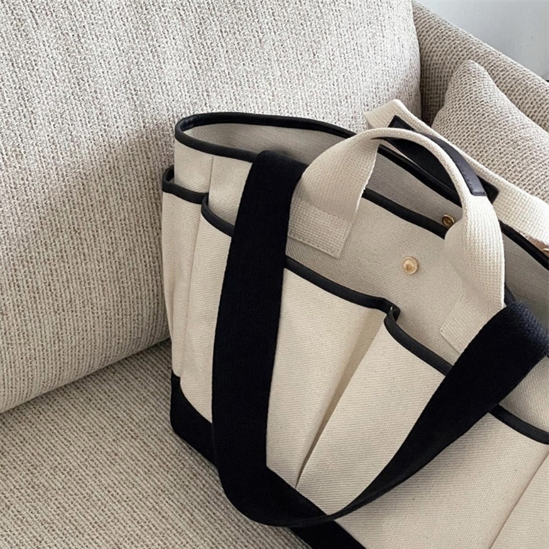 Túi Vải Đựng Tã Lót Cỡ Lớn Nhiều Ngăn Cho Mẹ Bỉm Sữa