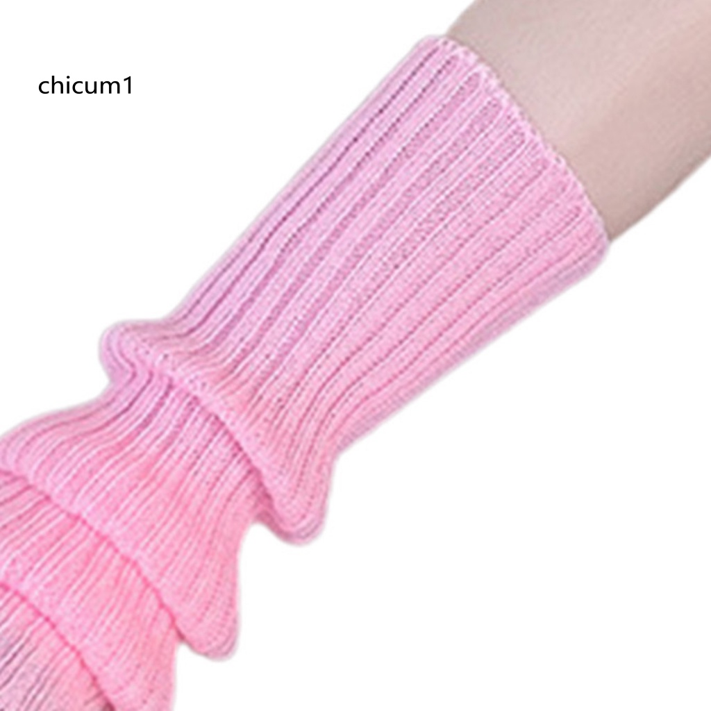 1 Đôi Tất Ống Trung Mềm Mại Thoáng Khí Giữ Ấm Mùa Đông Cho Nữ