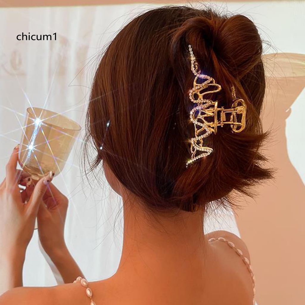 Kẹp Tóc Càng Cua Đính Đá Nhiều Màu Sắc Tươi Sáng Thanh Lịch