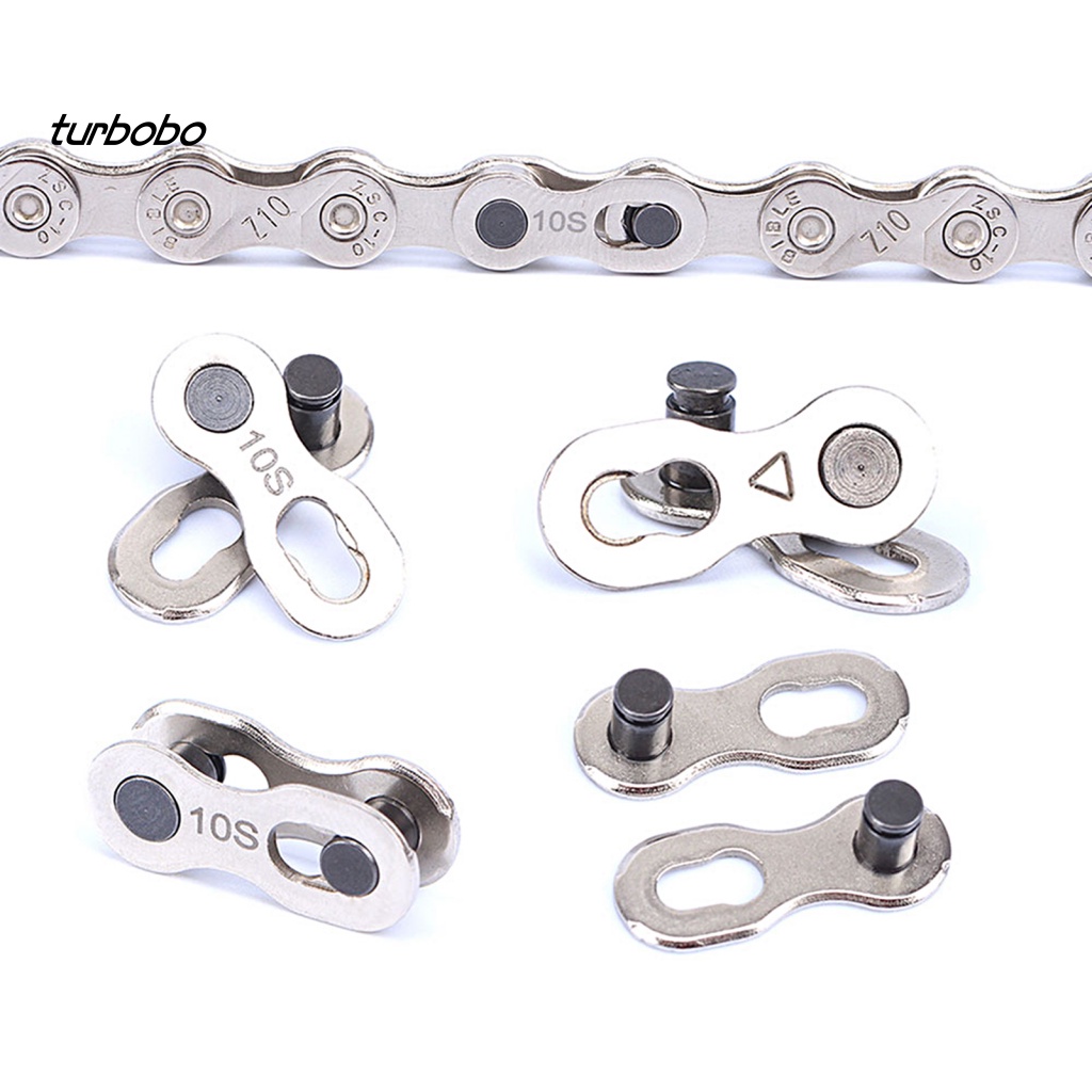 1 Cặp Khóa Xích Xe Đạp Mạ Điện Chống Gỉ Trọng Lượng Nhẹ