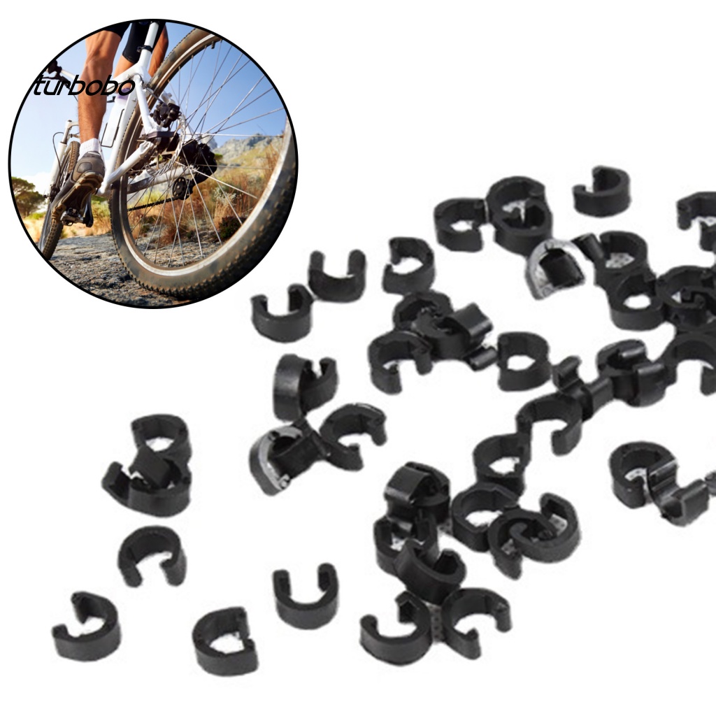 Kẹp Chữ C Cố Định Dây Cáp Xe Đạp Bằng Nhựa Gọn Nhẹ Chống Mài Mòn