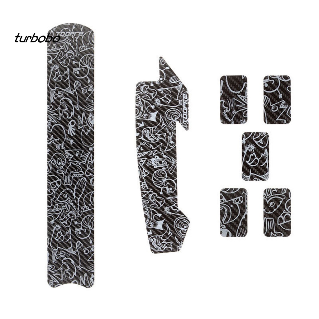 1 Bộ Đề Can Giả Da Dán Khung Xe Đạp Chống Nước / Trầy Xước