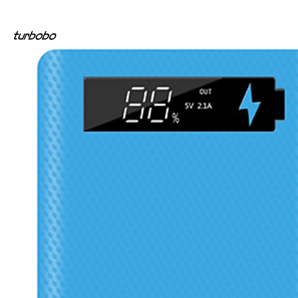 Pin Sạc Dự Phòng Tự Lắp Ráp M6 Micro USB Type-C 18650 Có Đèn LED Màn Hình LCD Tiện Dụng