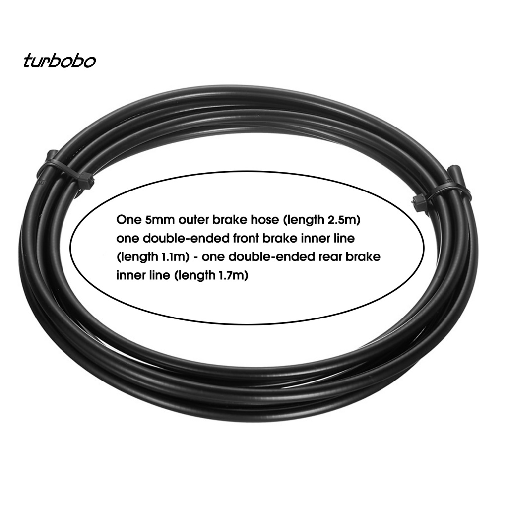 Turbobo Bộ Dây Phanh Xe Đạp Leo Núi Hình Chữ S Màu Sáng Chịu Nhiệt Chống Rách