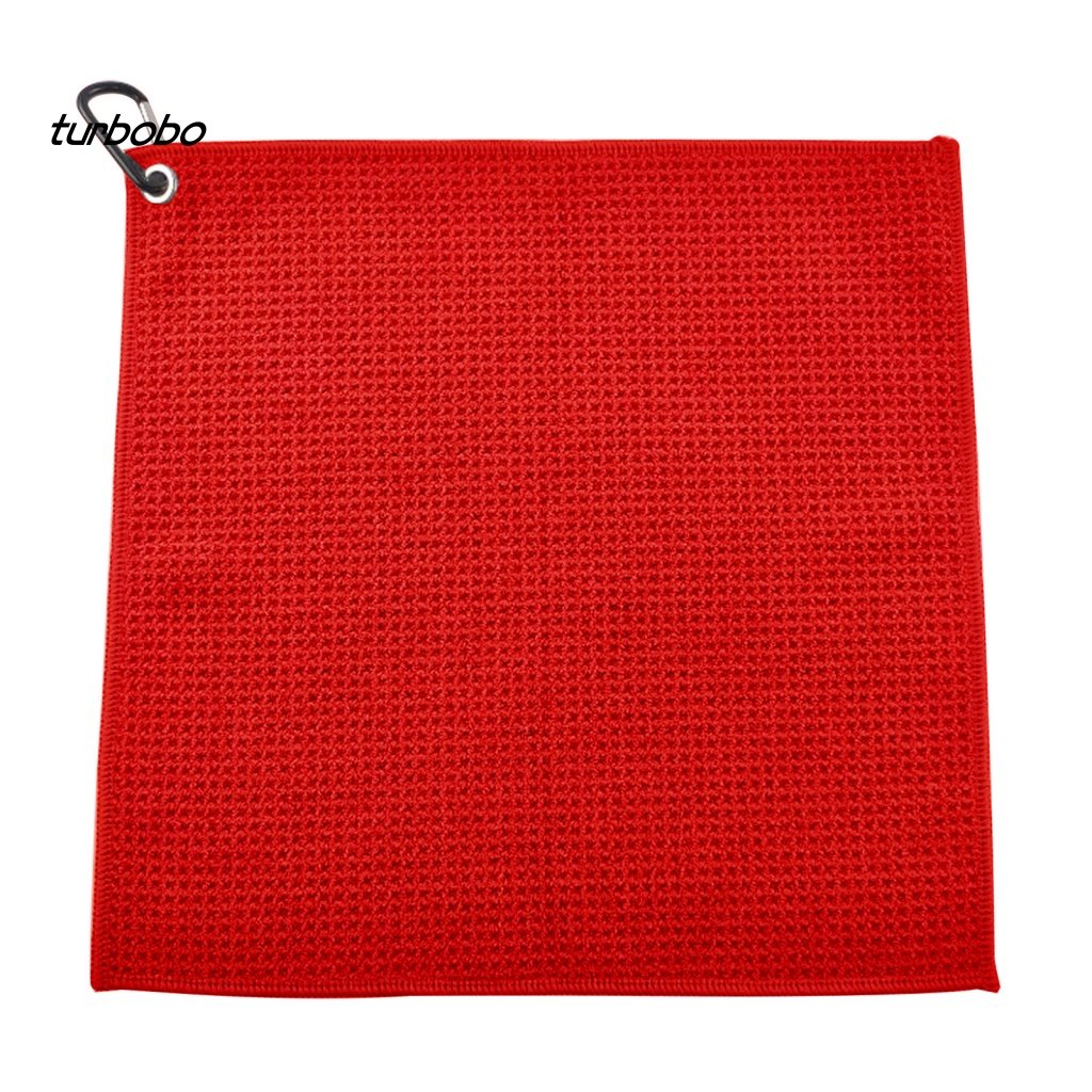 Khăn Lau Gậy Đánh Golf Bằng Sợi Microfiber Thấm Hút Mồ Hôi Siêu Sạch Không Lông Có Kẹp Hiệu Quả Nhanh Khô Họa Tiết Waffle