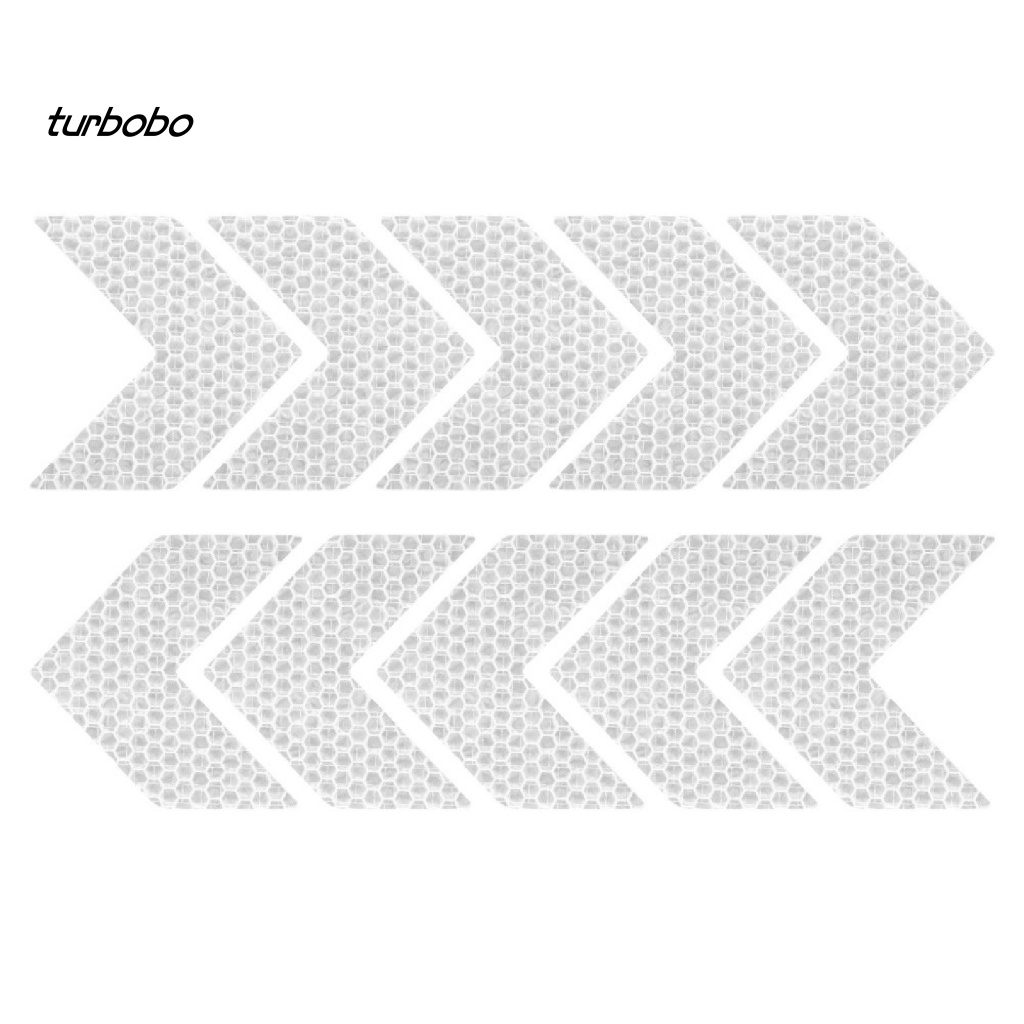 Set 10 Miếng Dán Phản Quang Tự Dính Bảo Vệ Thân Xe Hơi