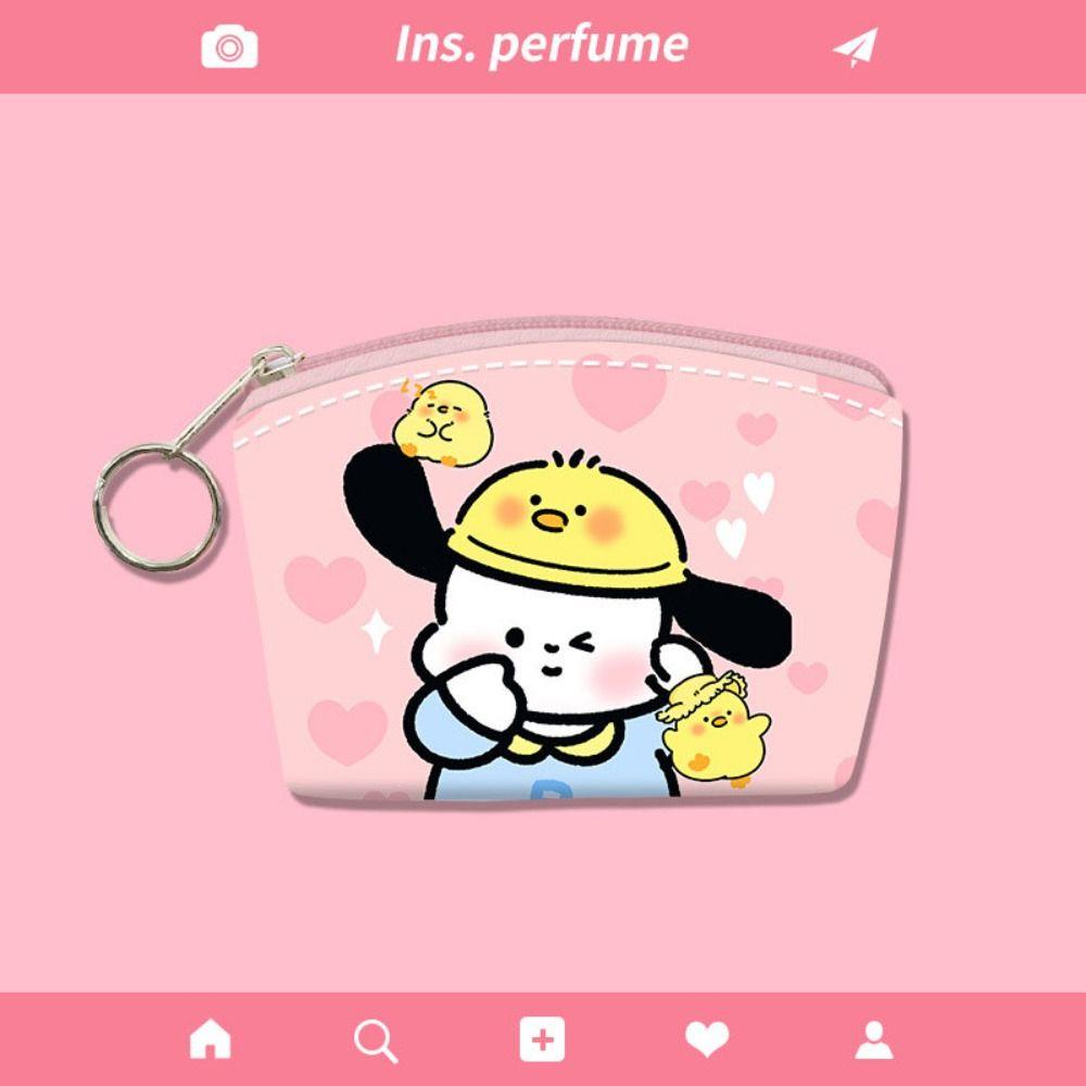 LOMBARD Ví Da PU Đựng Tiền Xu Kuromi Mini Tiện Dụng Cho Học Sinh