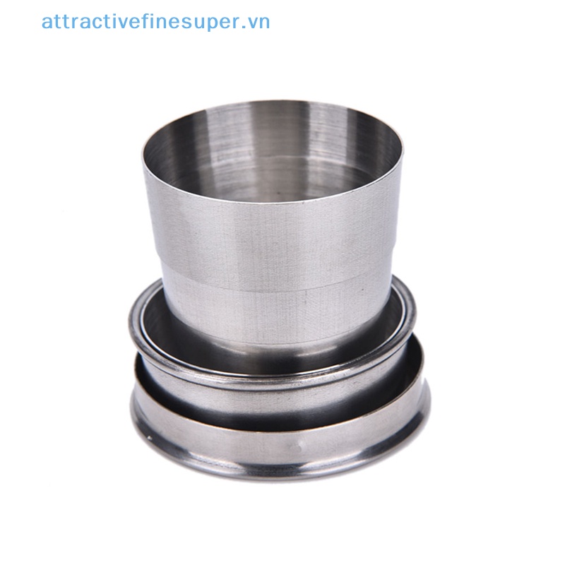 Cốc Mini Bằng Thép Không Gỉ Có Thể Gấp Gọn Tiện Dụng Mang Theo Du Lịch