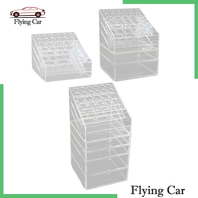 Giá Đỡ Cọ Trang Điểm Bằng Acrylic Để Bàn Tiện Dụng
