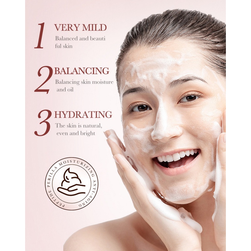 Sữa Rửa Mặt BIOAQUA Camellia Làm Sạch Sâu Nhẹ Nhàng Dưỡng Ẩm Làm Sáng Da 150ml