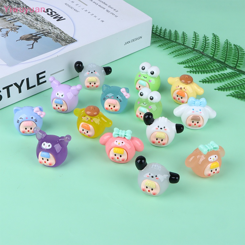 Mặt Trang Sức Hình Bé Gái Hoạt Hình 3D Mini Bằng Nhựa Resin Dễ Thương Trang Trí Ốp Điện Thoại DIY