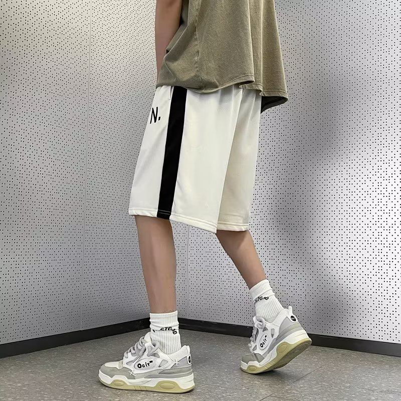 Quần Short Thể Thao Dáng Rộng Phong Cách Đường Phố Mỹ Thời Trang Mùa Hè Cho Nam