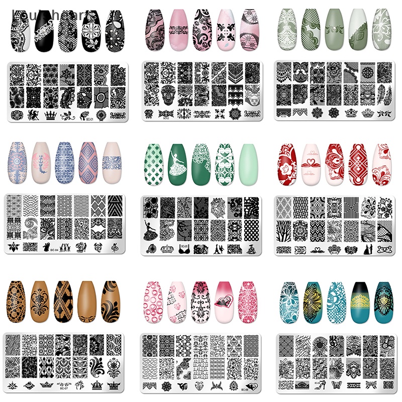 Khuôn Trang Trí Móng Tay Nghệ Thuật Họa Tiết Graffiti Thương Hiệu Louisheart 2023