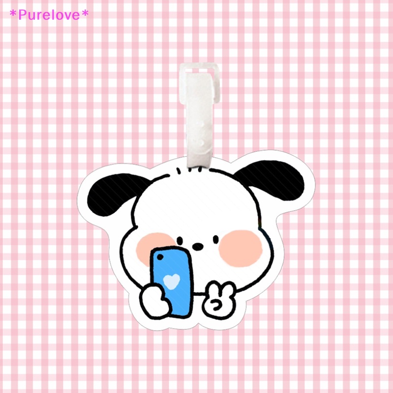 Búp Bê Nhựa Hình Chú Chó Sanrio Pacha Hoạt Hình Đáng Yêu Trang Trí Ba Lô / Túi Xách / Móc Khóa Mới