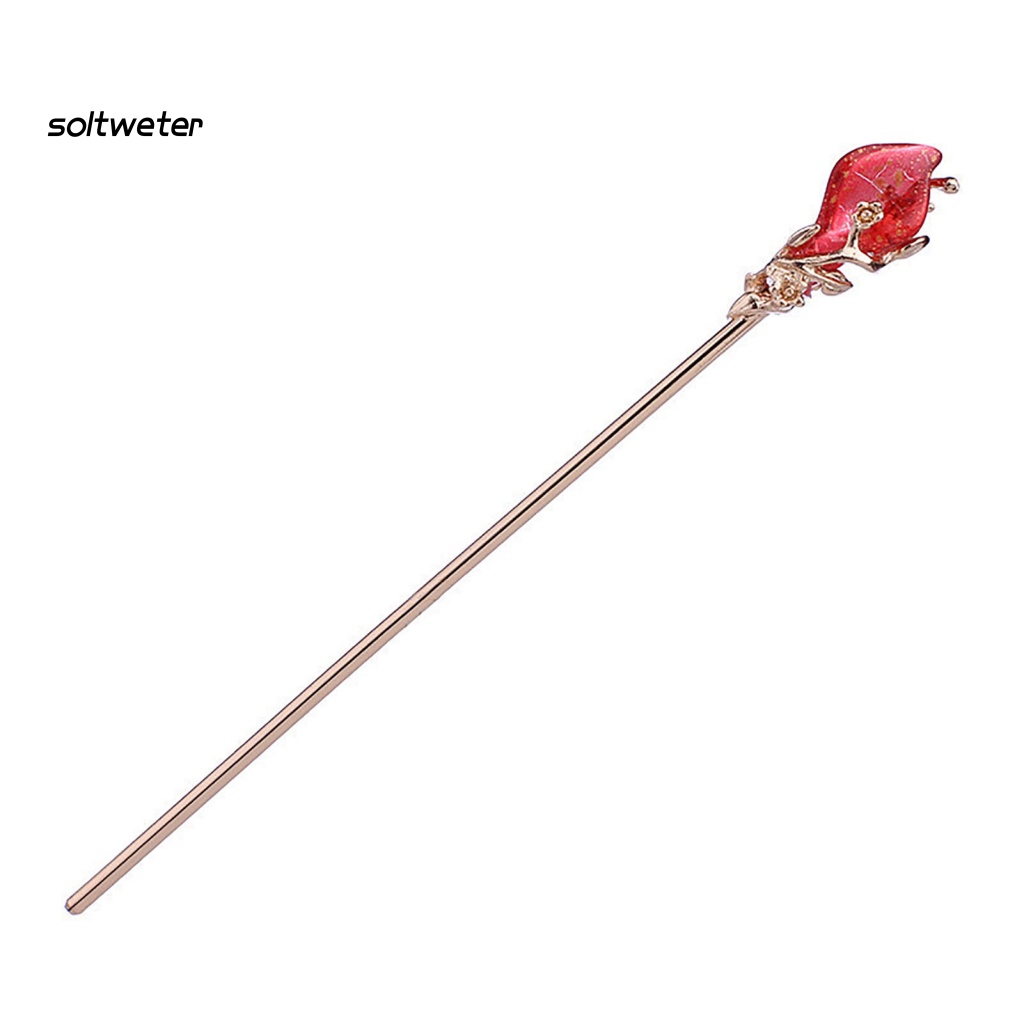 Trâm Cài Tóc Đính Pha Lê Giả Trong Suốt Phong Cách Trung Hoa Cổ Điển