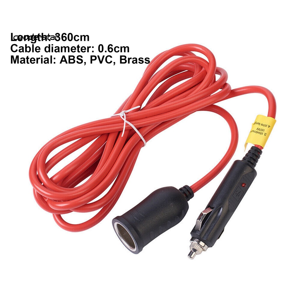 Cáp Nối Dài Tẩu Thuốc Lá 12V-24V Cho Xe Hơi