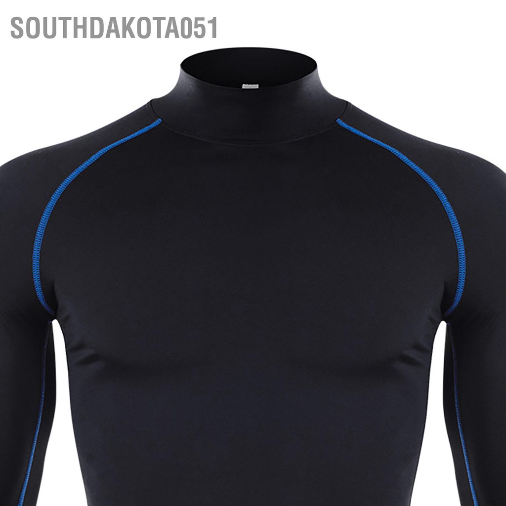 Southdakota051 Áo sơ mi nam có độ đàn hồi cao  áo thể thao tay dài cho tập luyện