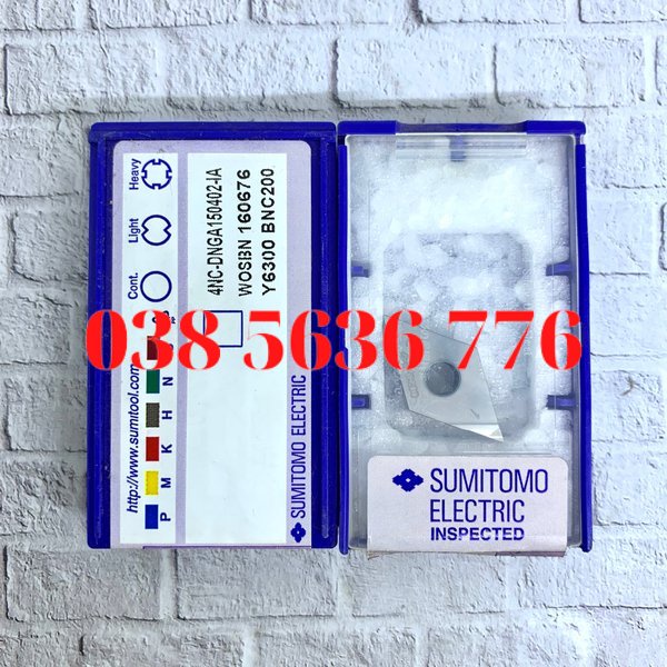 Mảnh tiện, dao tiện, chip tiện CBN 4NC DNGA 150402 BNC200  Sumitomo