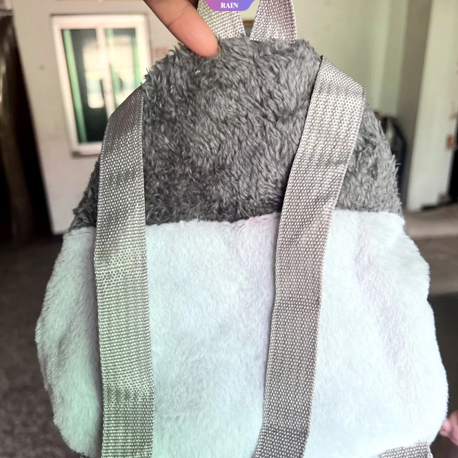 Ba Lô Lông Xù Mini Hình Chim Cánh Cụt Hoạt Họa Dễ Thương Thường Ngày Cho Nữ [RAIN]