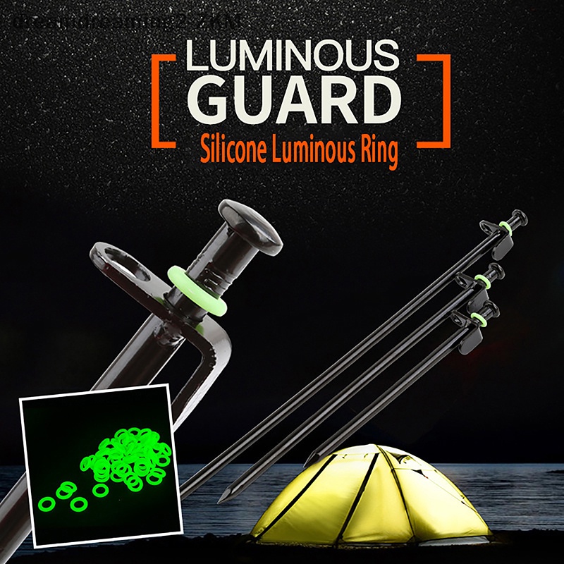 [Dreaming] Set 10 Vòng Silicone Phát Quang Dùng Để Trang Trí Lều Cắm Trại Ngoài Trời [zkm]