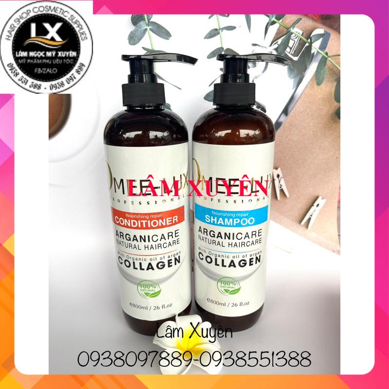 Bộ dầu gội dầu xả OMEE LUX 800ml 💥 CHÍNH HÃNG 💥 dầu gội chống rụng tóc kích thích mọc tóc sạch gàu khử kềm khi hoá chất💥