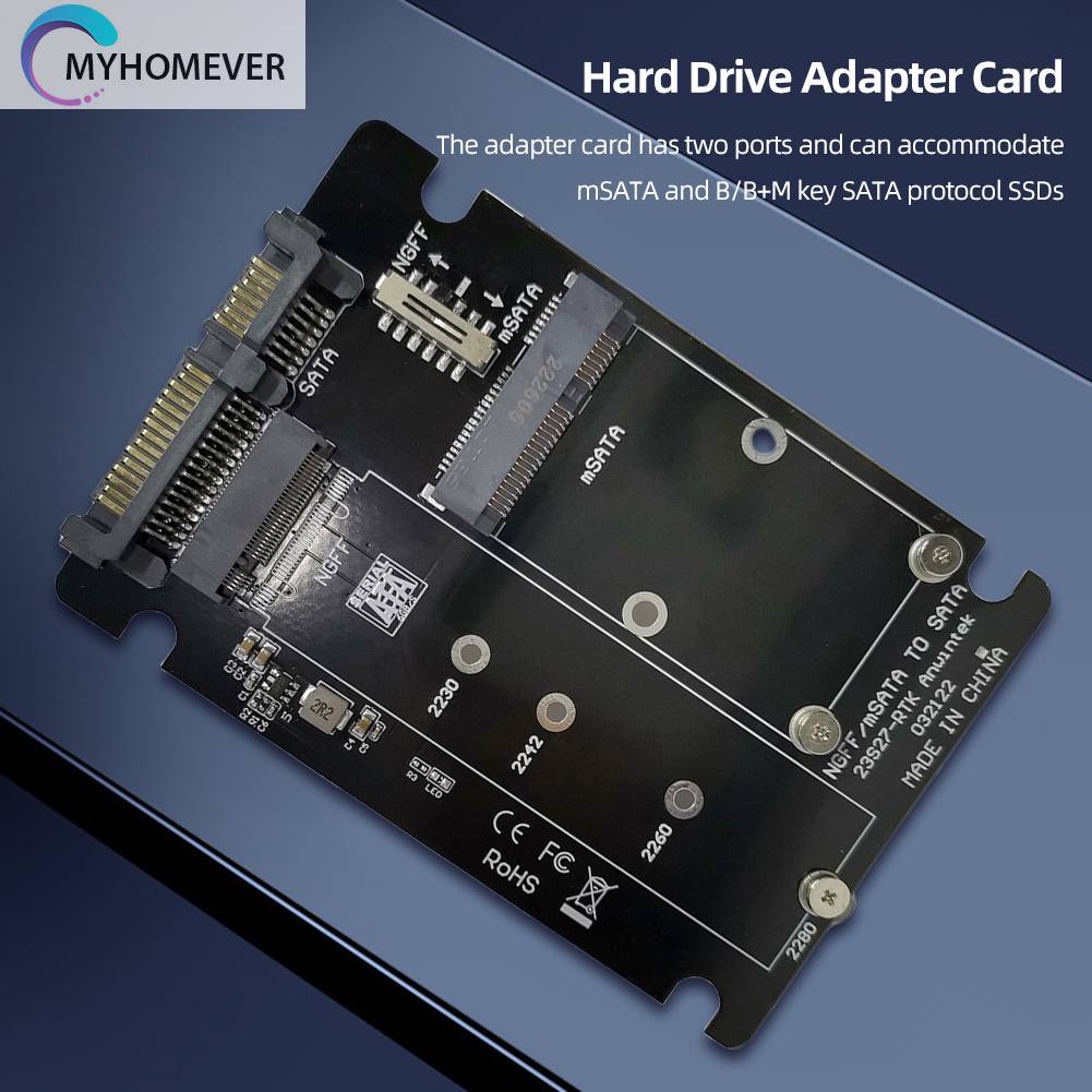 Bảng Mạch Ổ Cứng Giao Diện Kép Cho 2230 / 2242 / 2260 / 2280 M.2 NGFF SATA SSD