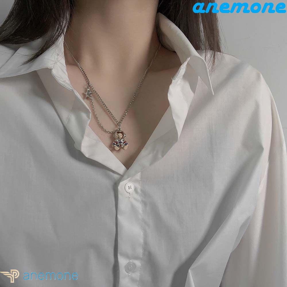 ANEMONE Vòng cổ Mặt Động Vật Hoạt Hình Dễ Phối Đồ Thời Trang Unisex