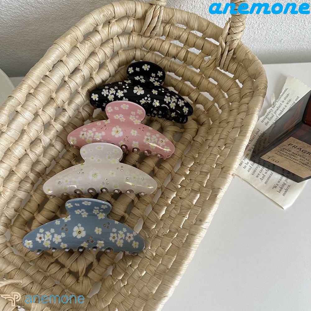 ANEMONE Kẹp Tóc Đính Đá Phong Cách Ngọt Ngào Cho Nữ