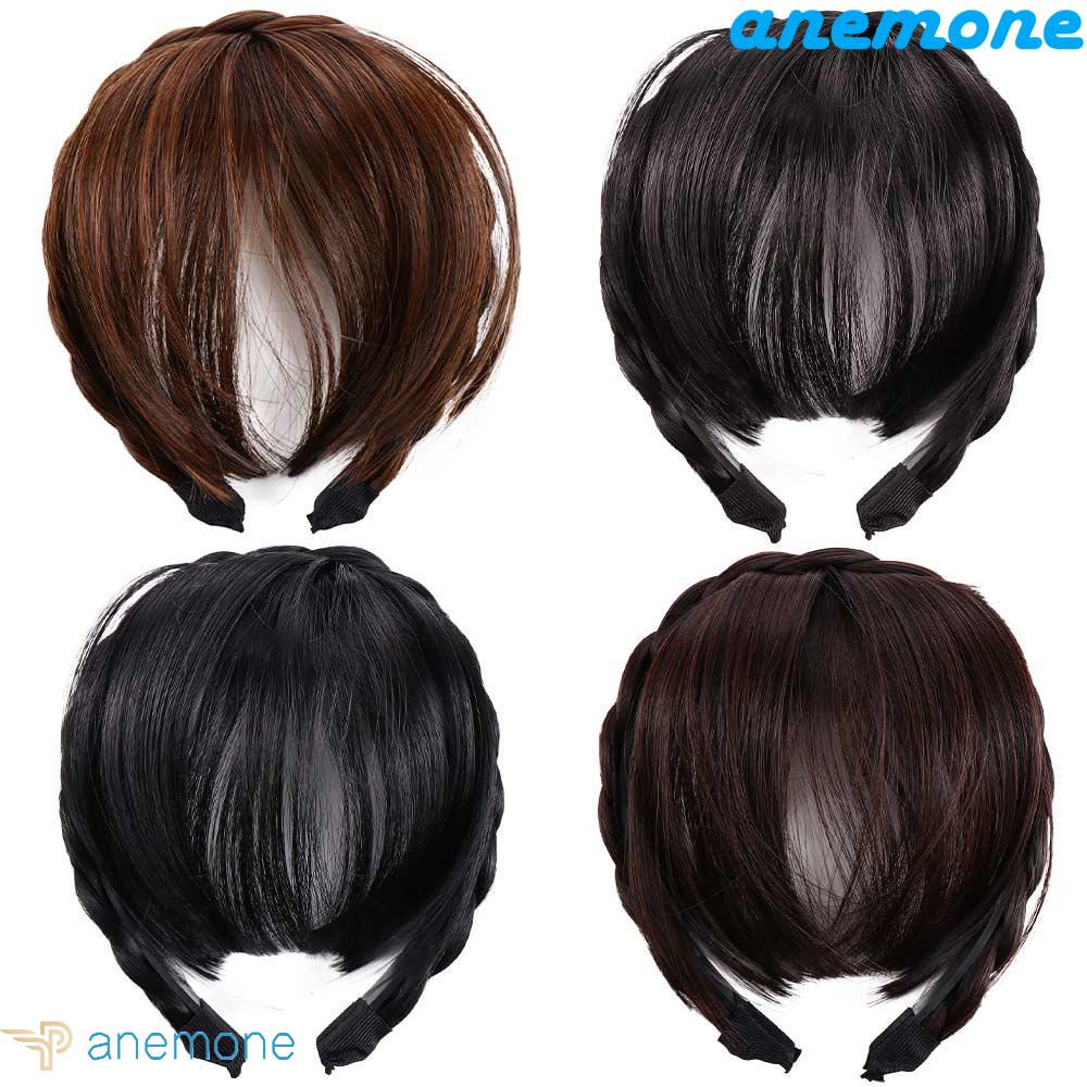 ANEMONE Tóc Mái Giả Vô Hình Bằng Sợi Tổng Hợp Chịu Nhiệt Tự Nhiên