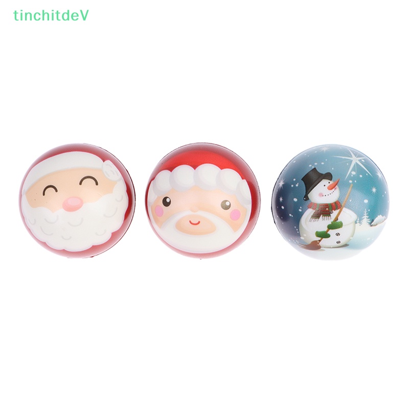 Quả Bóng Xốp PU Giải Tỏa Căng Thẳng Phong Cách Giáng Sinh 63mm