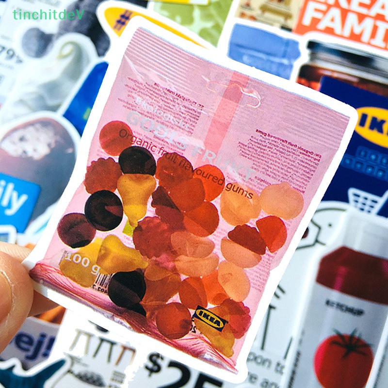 [TinchitdeV] Set 40 Miếng Dán Trang Trí Laptop Hành Lý Xe Hơi Vui Nhộn