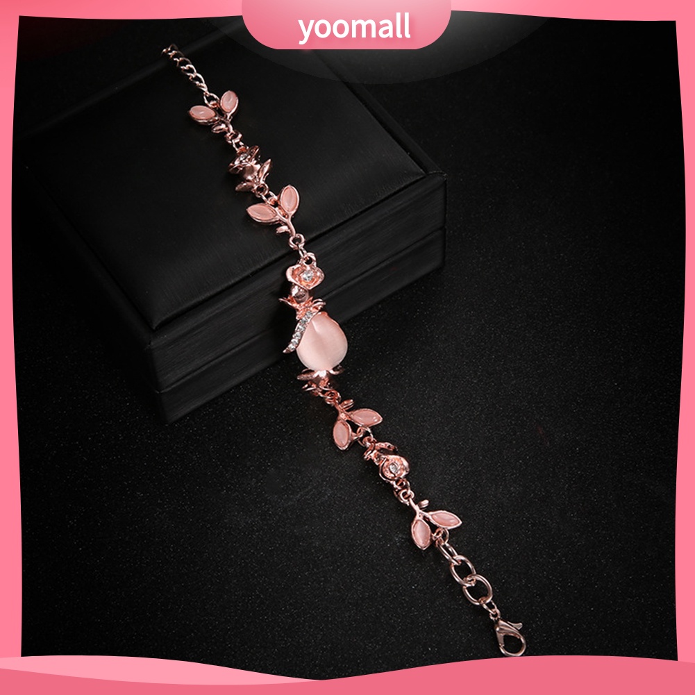 Vòng Tay Đính Đá Opal Nhân Tạo Thời Trang Dành Cho Nữ