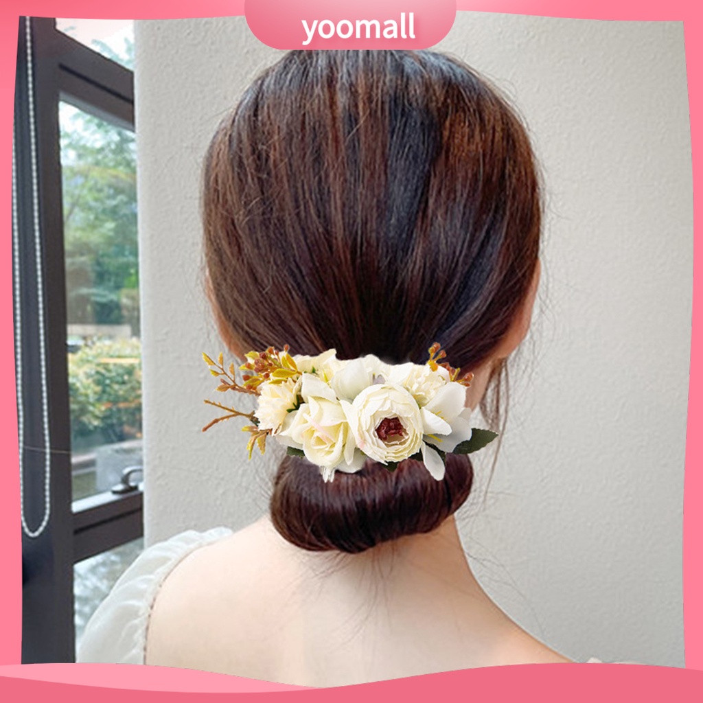 Lược Cài Tóc Mật Độ Chống Trượt Hình Hoa Lá