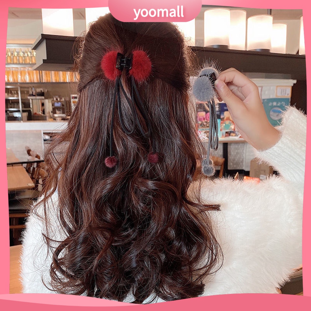 Kẹp Tóc Đính Nơ Ruy Băng Có Răng Nhỏ Xinh Xắn Phong Cách Hàn Quốc Cho Bạn Gái