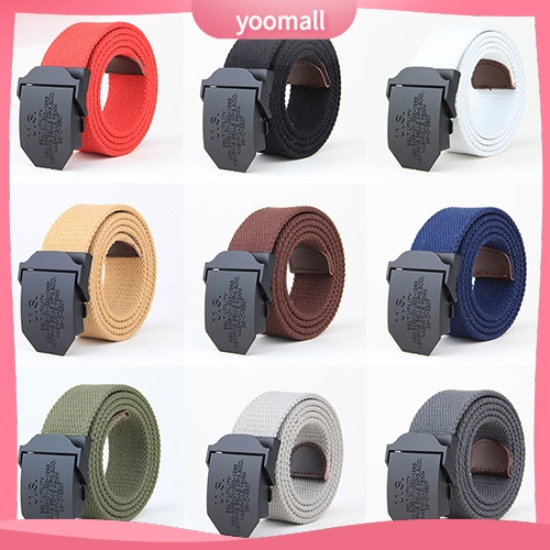 Thắt Lưng Màu Trơn Khóa Cài Thời Trang Thường Ngày Cho Nam