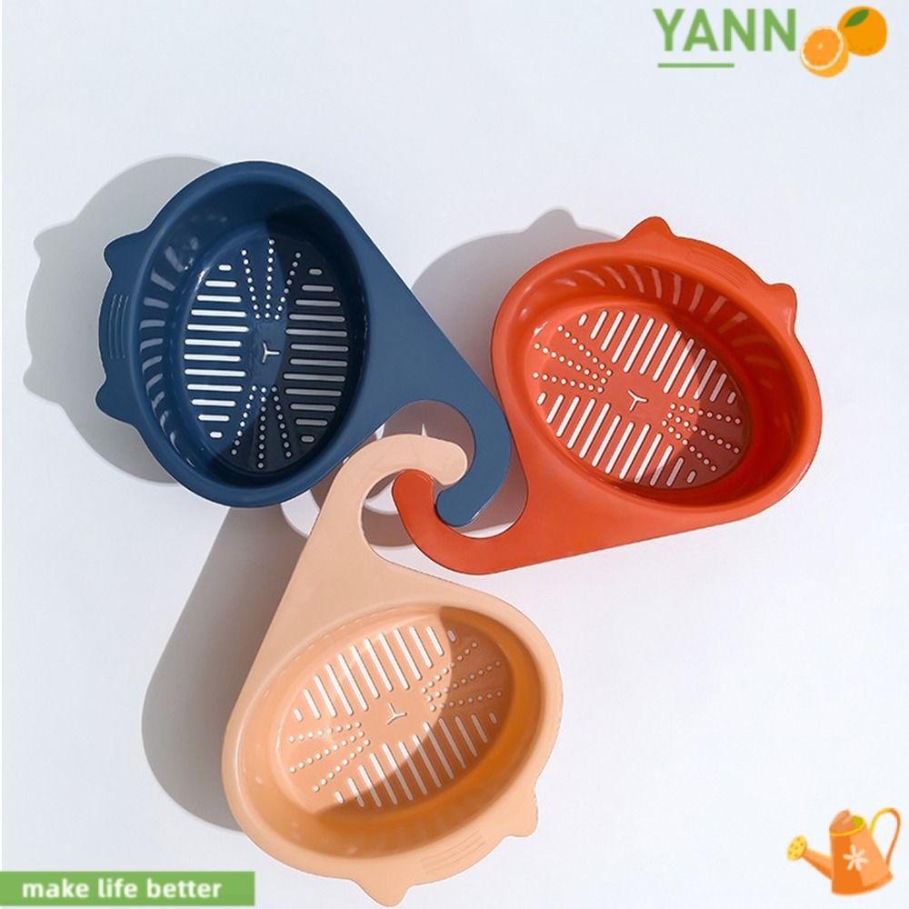 YANN1 Rổ Nhựa PP Đựng Rau Củ Quả Để Ráo Nước Gắn Bồn Rửa Nhà Bếp