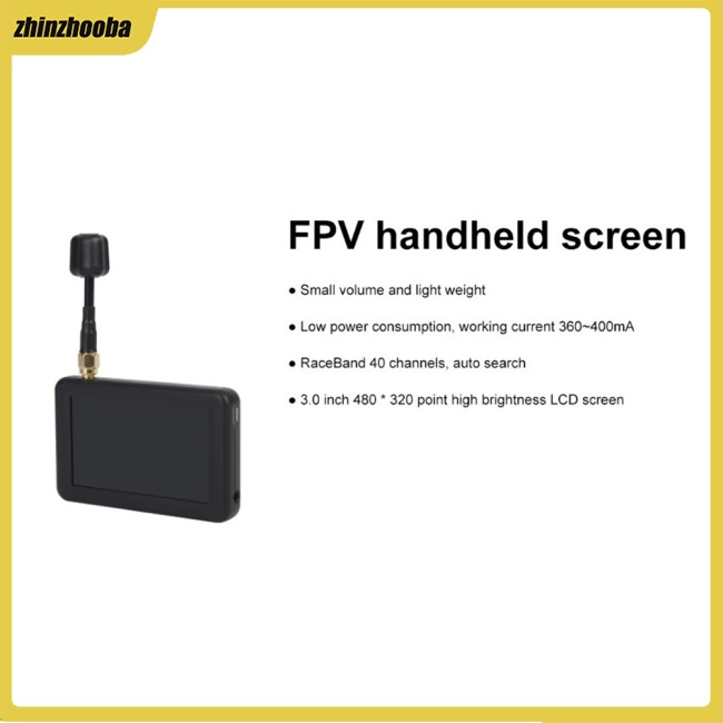 Fs Thiết Bị Nhận Tín Hiệu Màn Hình Cầm Tay 3 Inch 5.8ghz 40ch Cho Máy Bay Điều Khiển Từ Xa Fpv
